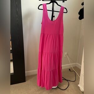 J. Crew Pink Lightweight Maxi Dress